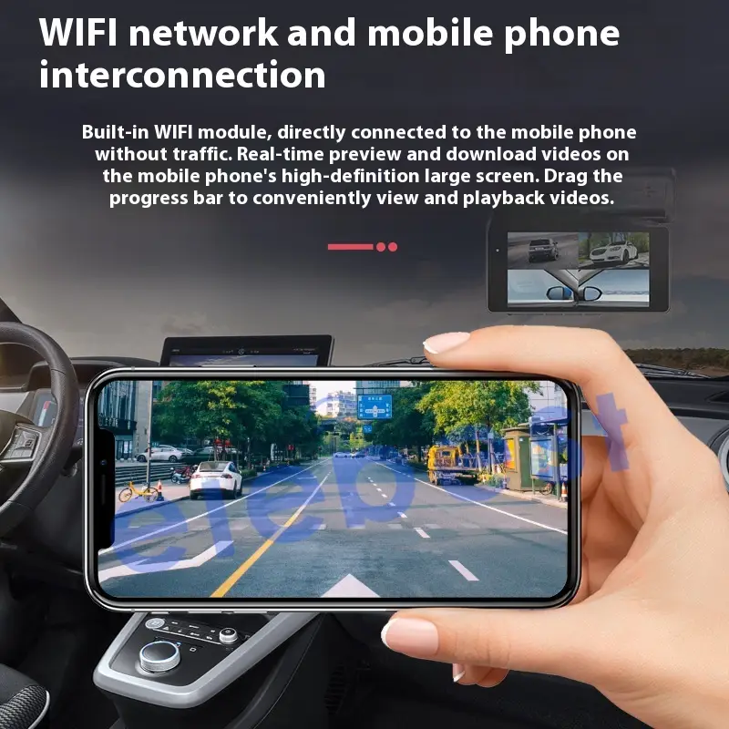 Driving Recorder HD Front And Rear Left And Right Recording Mobile Phone WIFI