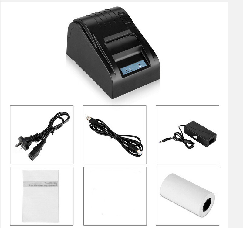 Thermal printer POS-5890T supermarket cash register printer usb small ticket printer 3