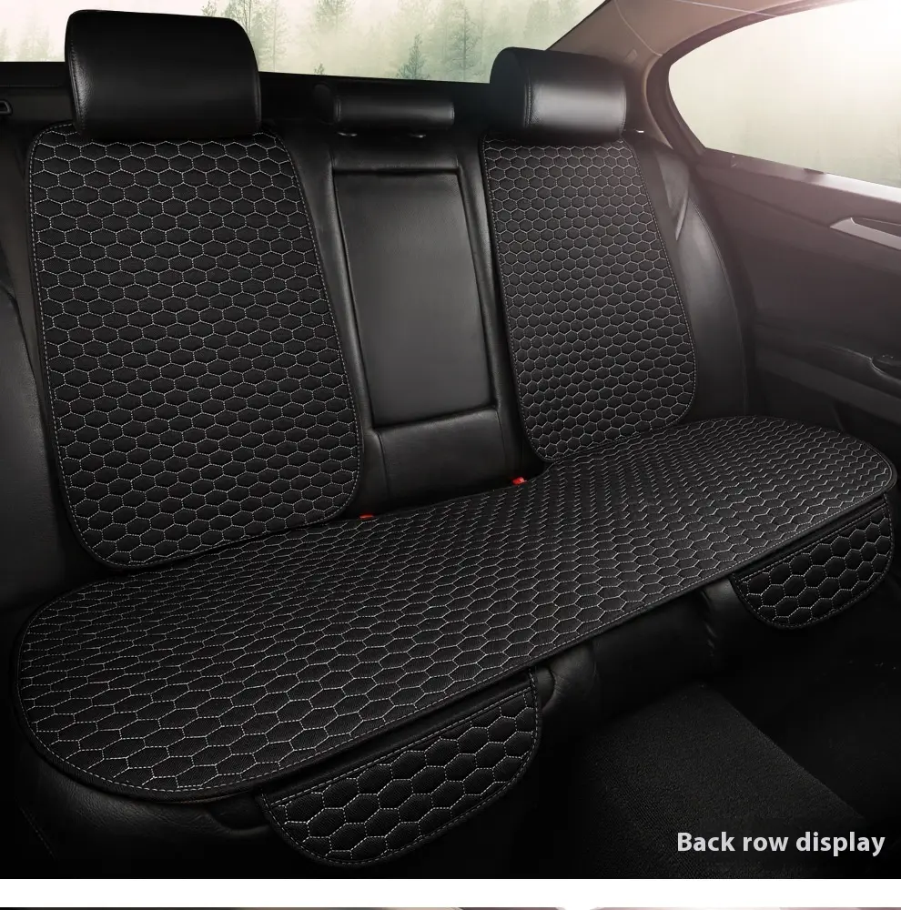 Natural Linen Car Solid Color Seat Cushion