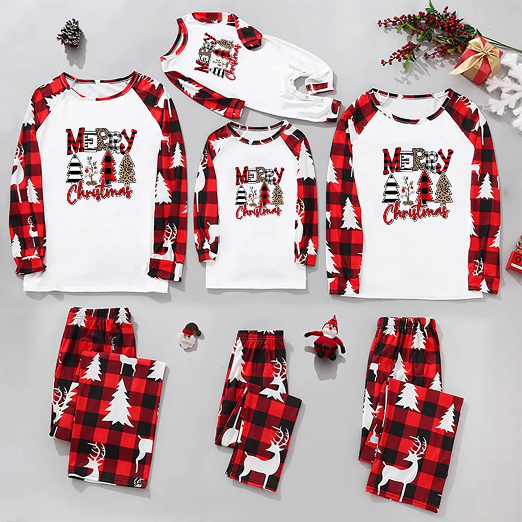 European And American Parent-child Home Suit Set For Christmas - Jjf32203-Mom M
