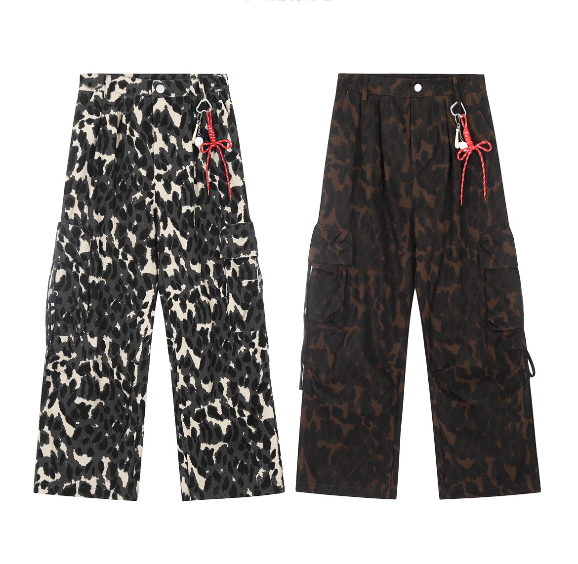 Women's Colorful Leopard Print Casual Pants