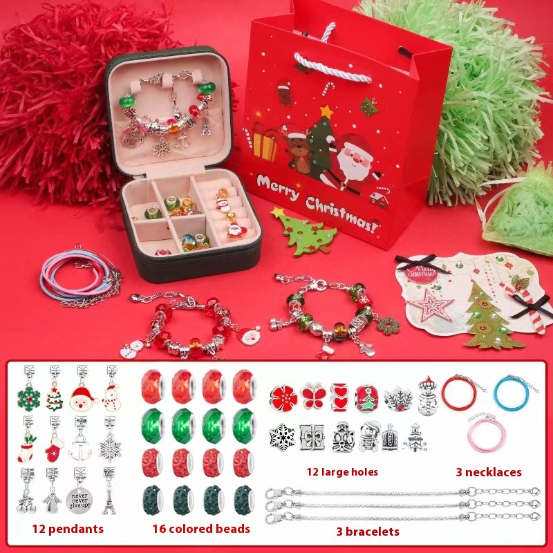 Christmas Diy Children's Bracelet Suit Cartoon Pendant