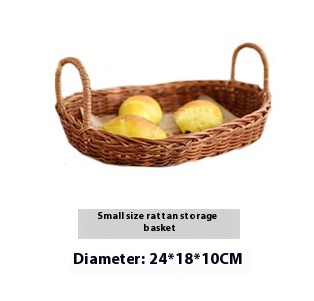 Corbeille décorative en rotin pour fruits