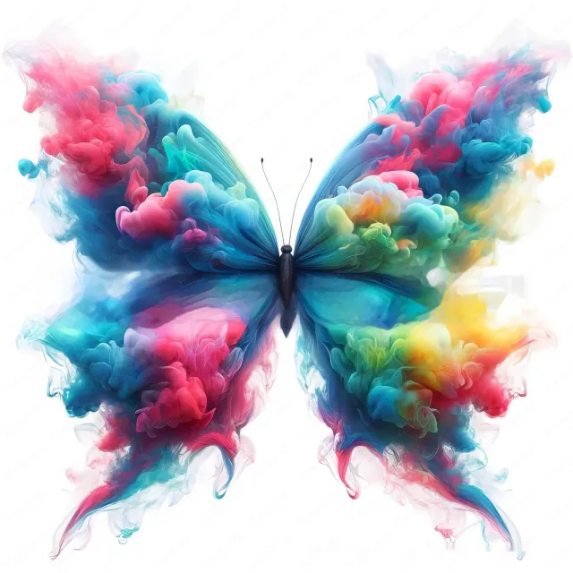 Butterfly Ethereal Smoke Butterfly Pendant Decoration B11 - Shop at LoveMi