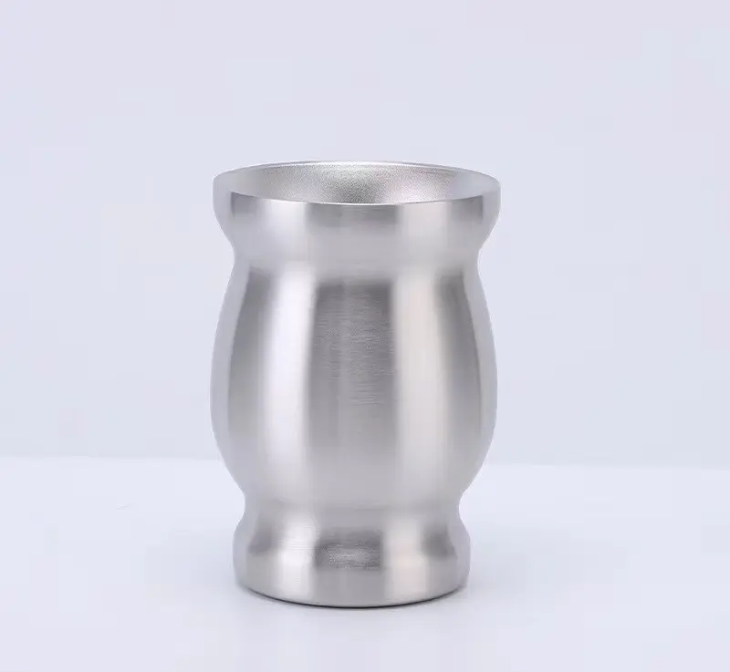 Stainless Steel Pear-shaped Tea Cup Insulation Double Layer