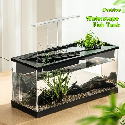 Acrylic Filter Circularly Heating Lighting Integrated Lazy Aquarium
