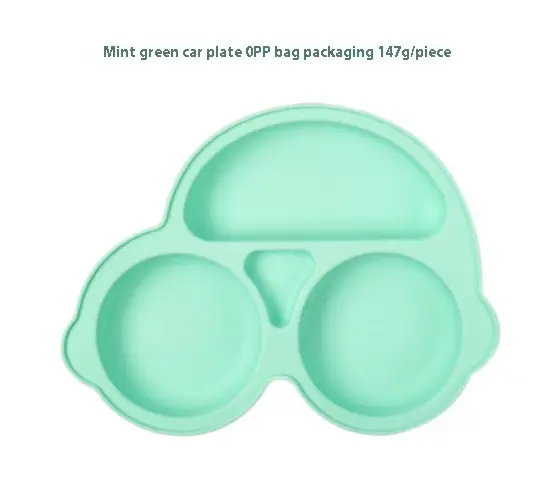 High Temperature Resistant And Anti Slip Silicone Dining Plate For Cars
