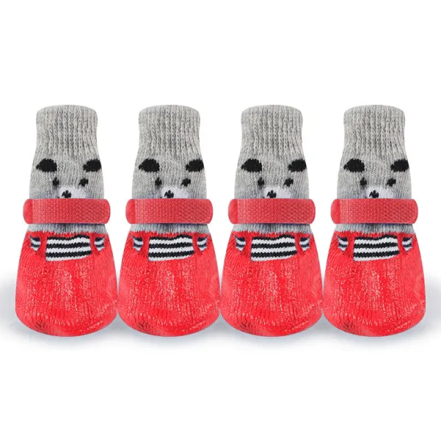 Water And Dirt Resistant Wear Resistant Dog Ankle Sock Red - Shop at LoveMi