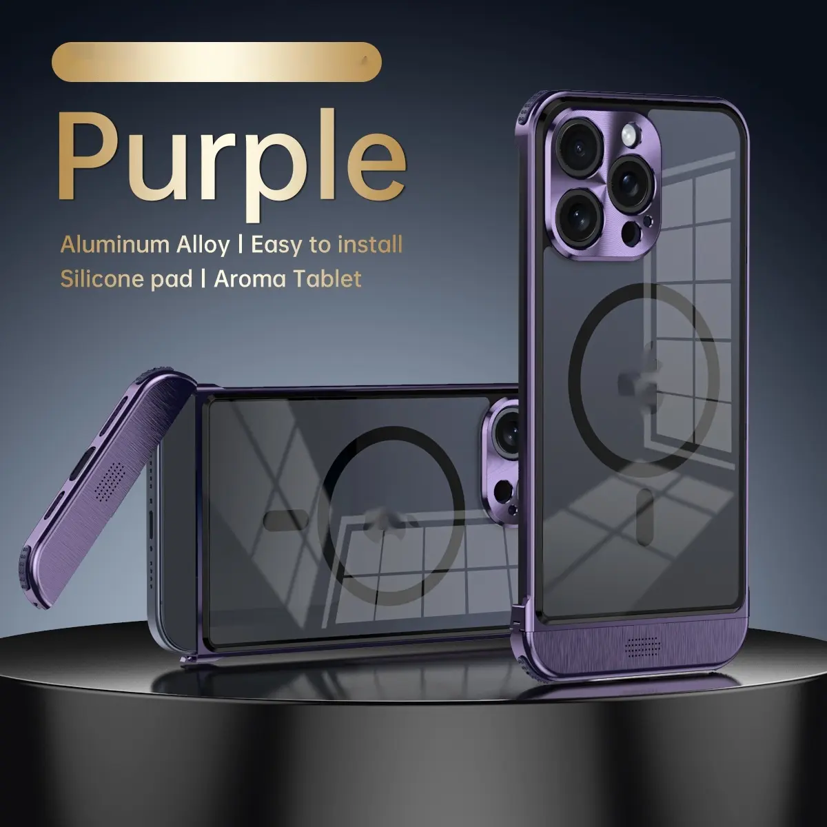 Phone Case Aromatherapy Frameless Scissors Buckle Magnetic Bracket