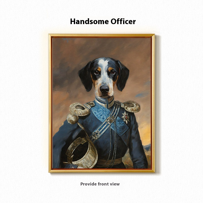 Handsome military officer