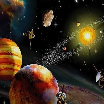 Solar System Planet Wall Spray Painting Hanging Painting And Oil Painting For Home And School Decoration - Df15834
