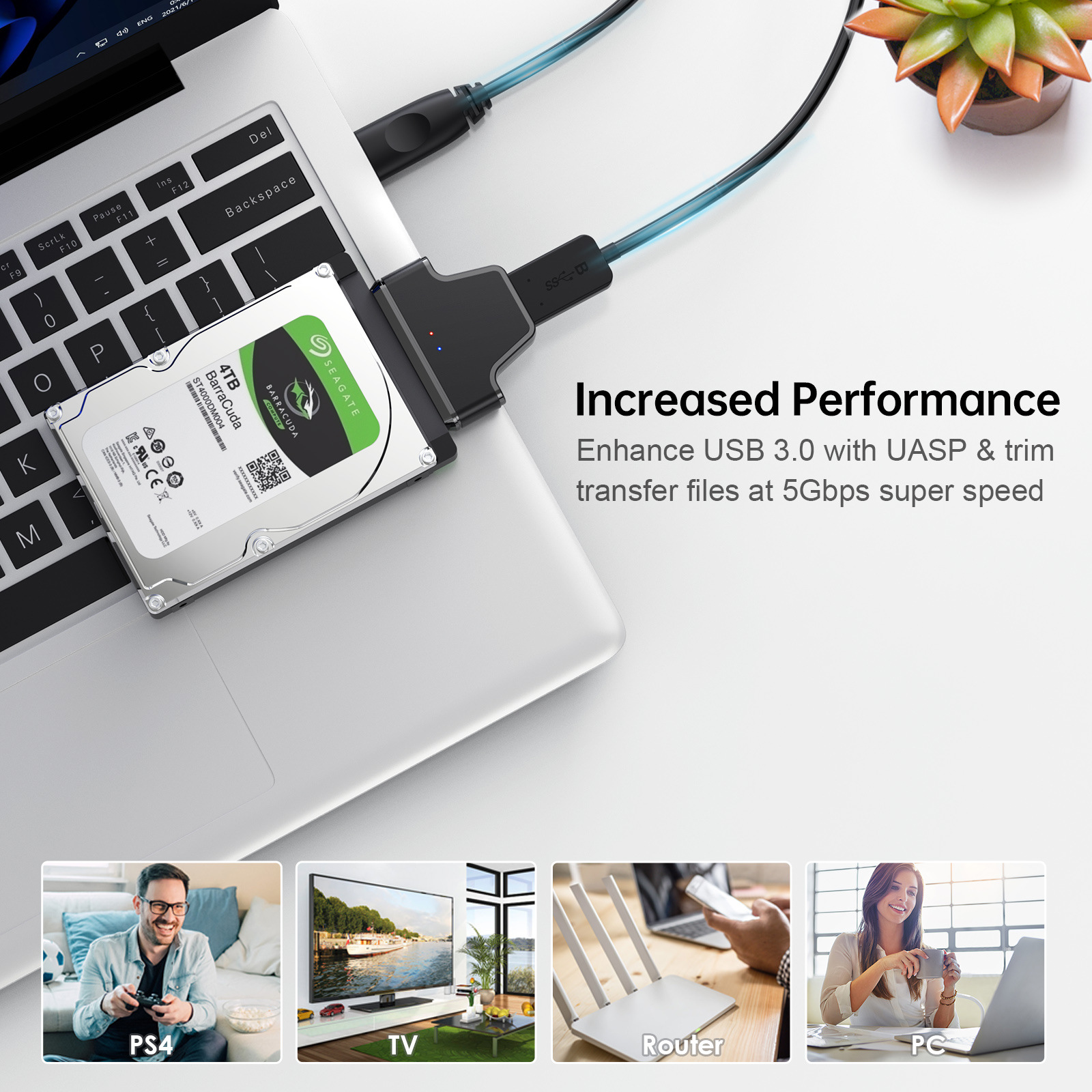 USB To SATA Hard Drive Adapter USB30sata Adapter