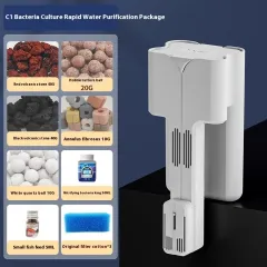 Crazy Water Plants Fish Tank Filter External Filter VAT Three-in-one Waterfall Wall-mounted Filter System - 3W Pharaoh Series - View 1