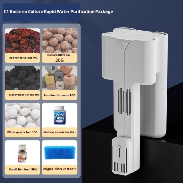 Crazy Water Plants Fish Tank Filter External Filter VAT Three in one Waterfall Wall mounted Filter System 3W Pharaoh Series - Shop at LoveMi