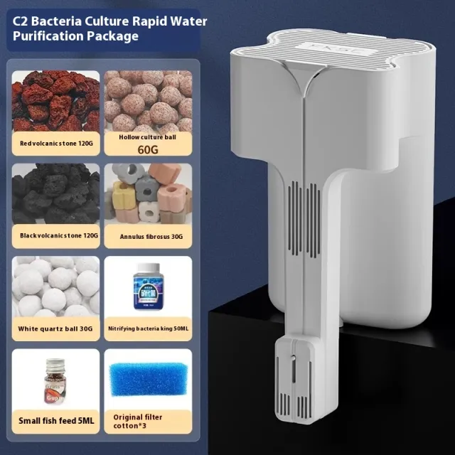 Crazy Water Plants Fish Tank Filter External Filter VAT Three in one Waterfall Wall mounted Filter System 5W Pharaoh Series - Shop at LoveMi