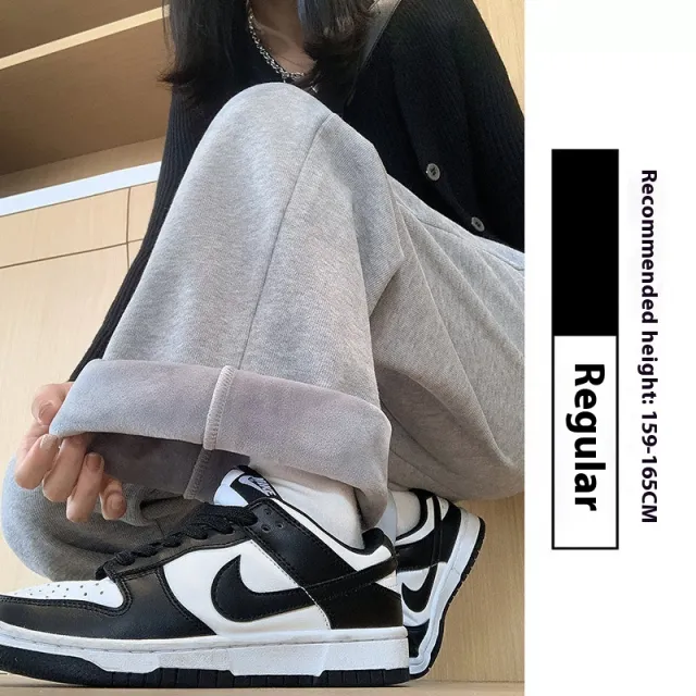 Fleece lined Sports Pants Female Autumn And Winter Tan - Shop at LoveMi