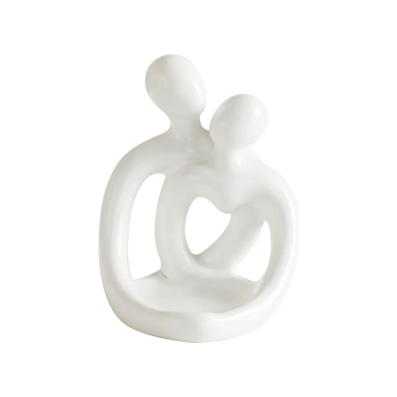 Ceramic Couple Candlestick Modern Nordic Suit Retro Aromatherapy Candle Cup Ornaments – image 2