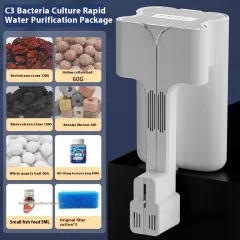 Crazy Water Plants Fish Tank Filter External Filter VAT Three-in-one Waterfall Wall-mounted Filter System - 7W Pharaoh Series - View 1