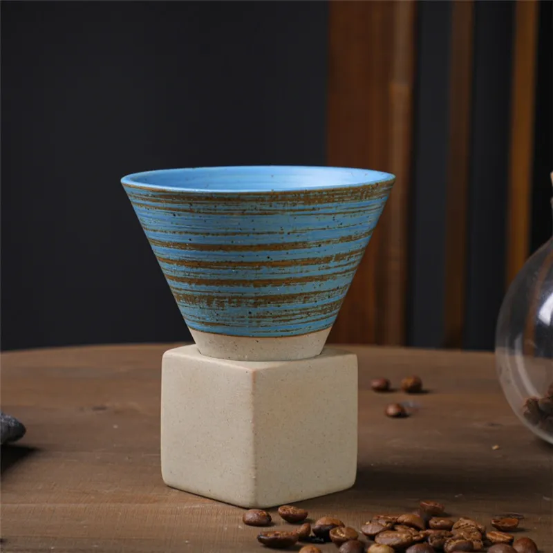 Ceramic Coffee Cup Ceramic Mug - Plain Blue