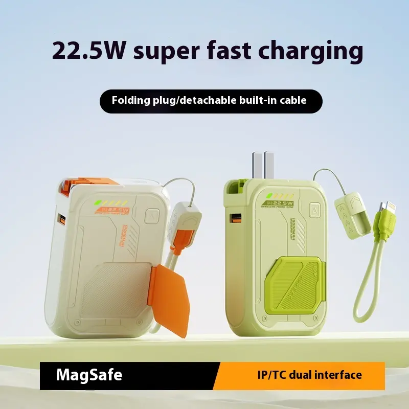 Five-in-one Power Bank Magnetic Wireless Charger