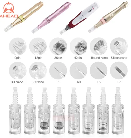 Digital 5 Levels Derma Pen Professional Wireless - Bayonet Needle