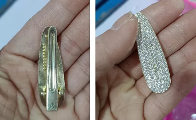 New Rhinestone Barrettes Shiny Full Diamond Bang Clip Forehead Broken Hair Side Clip Hairpin Hair Ornaments Silver - Shop at LoveMi