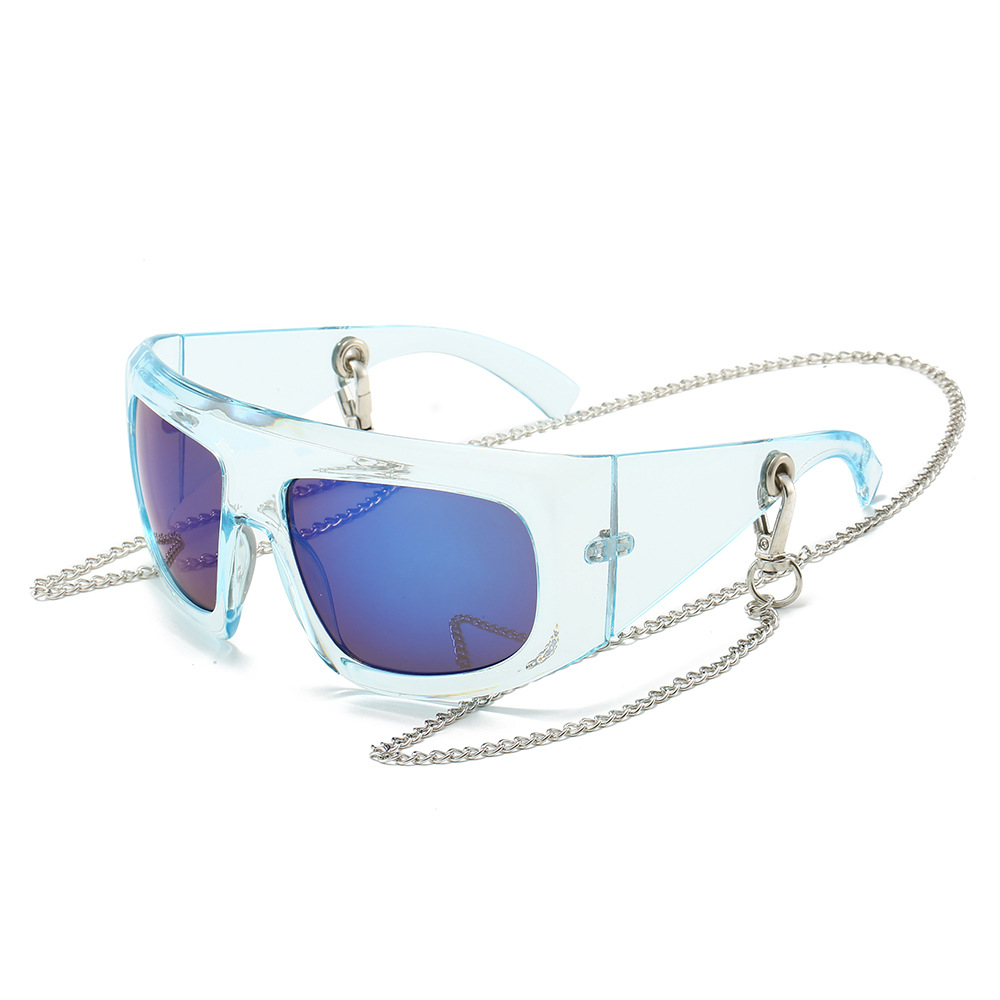 New Large Frame Fashion Sun Glasses Strap Chain - Image 2