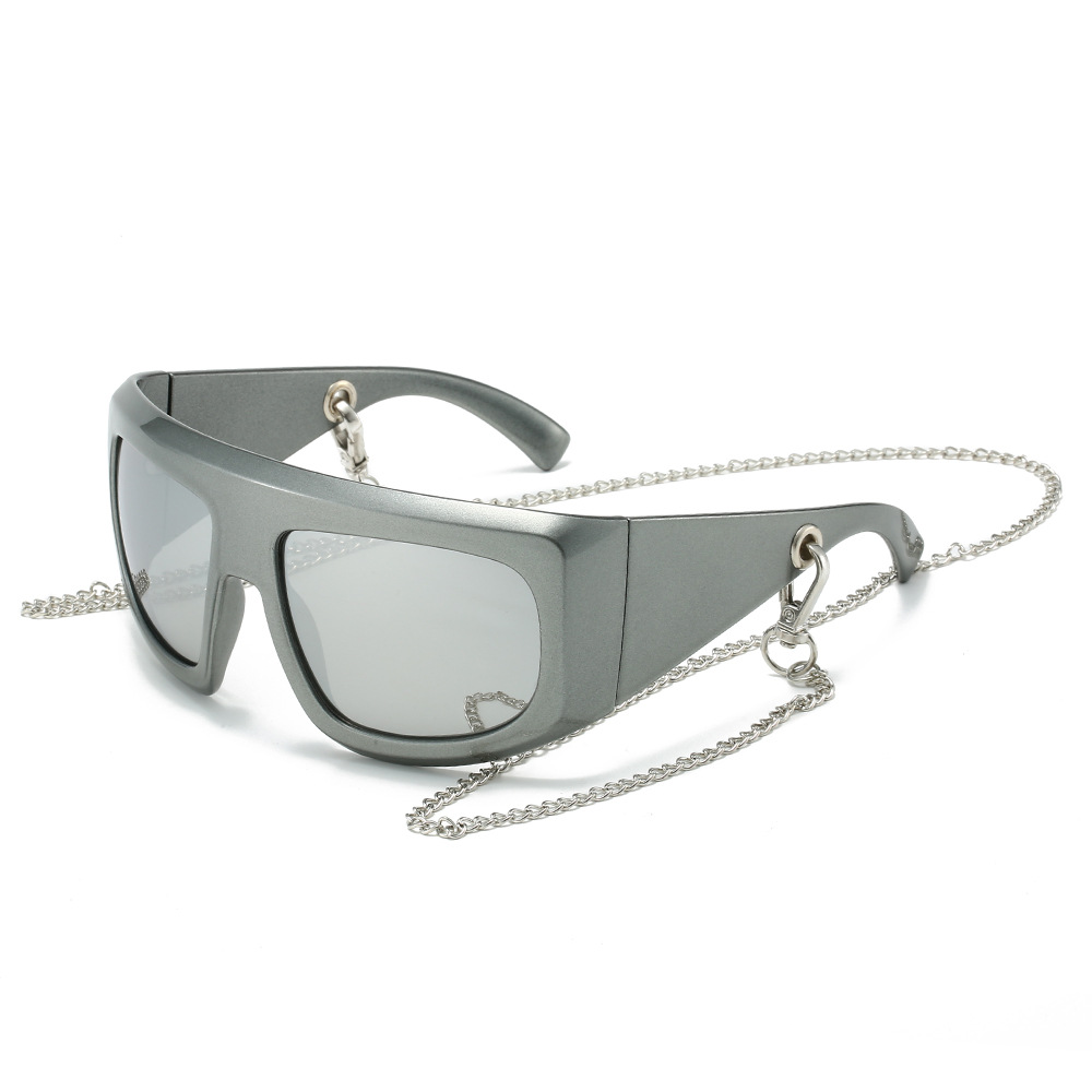 New Large Frame Fashion Sun Glasses Strap Chain - Image 7