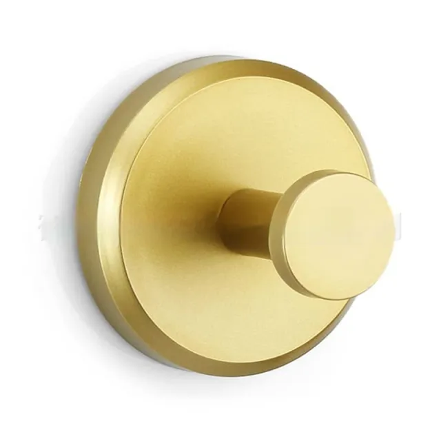 Suction Cup No Trace In Bathroom Vacuum Viscose High grade Punch free Wall mounted Clothes Hook Sucker Brushed Gold - Shop at LoveMi