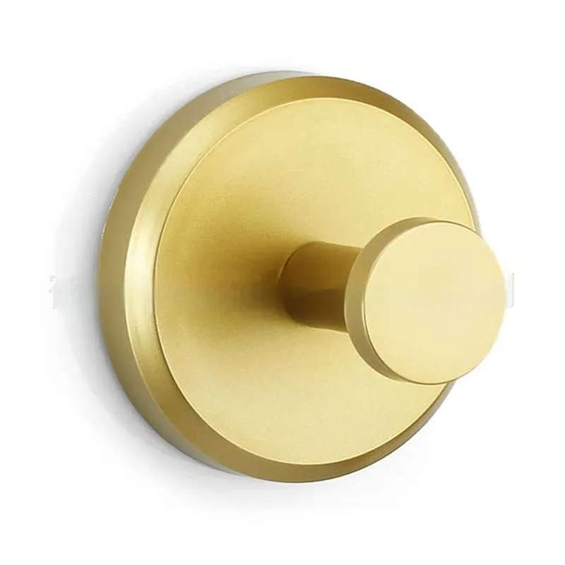 Suction Cup No Trace In Bathroom Vacuum Viscose High-grade Punch-free Wall-mounted Clothes Hook - Sucker Brushed Gold