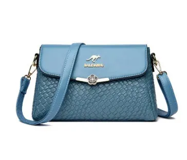 Fashion Lady Mom Large Capacity Rhombus Crossbody Bag - Blue