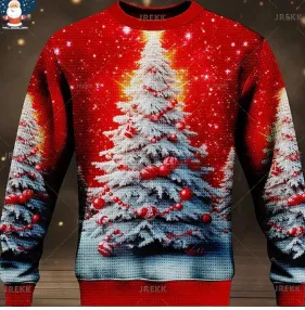 Women's Round Neck Long Sleeve Sweater Creative Christmas - Fhkq2Hb1