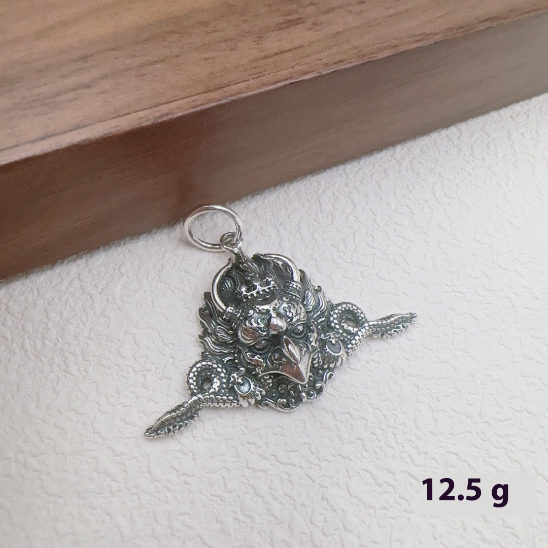 S925 Sterling Silver Retro Trendy Pendant