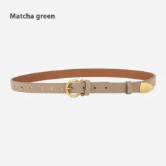Girls' Fashionable All-match Retro Frosted Belt - Green - View 1