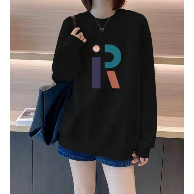 Heavy Round Neck Sweaters Women's Clothing Black - Shop at LoveMi