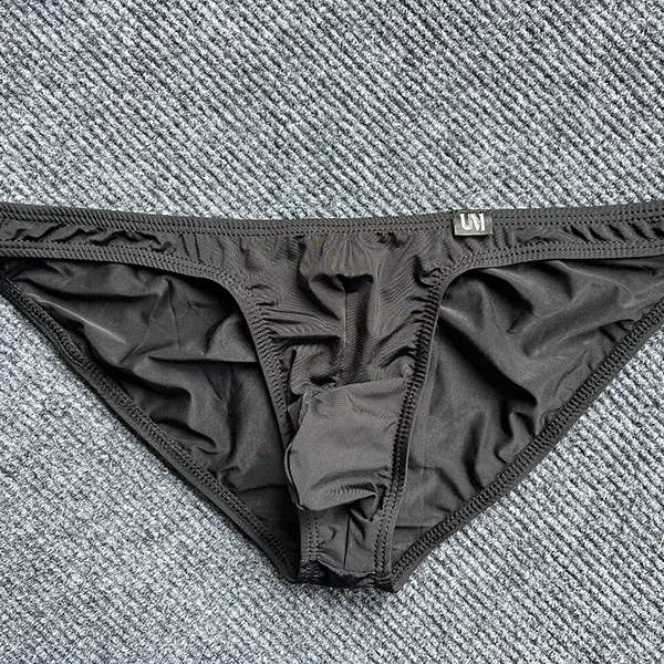 New Upturned Men's Low Waist Ice Silk