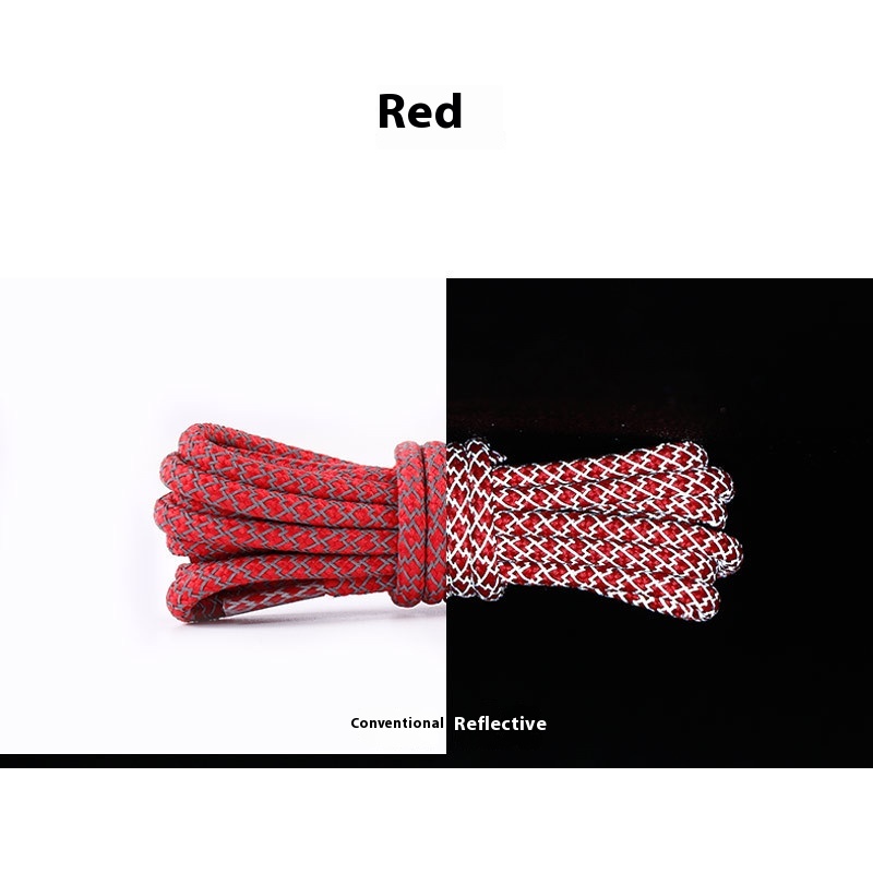 Simple Woven Round Glowing Shoelaces