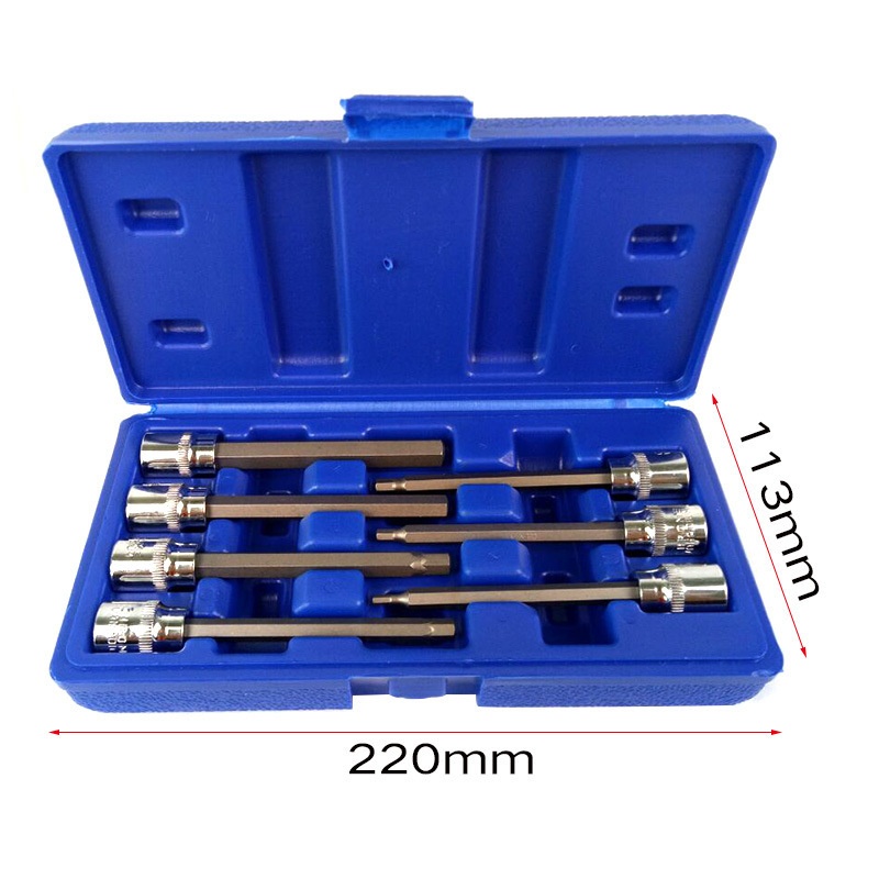 7pc Pressure Batch Sleeve Lengthened Screwdrivers Blades Screwdriver Head Set