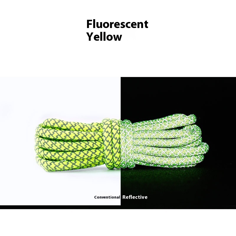 Simple Woven Round Glowing Shoelaces - Image 4