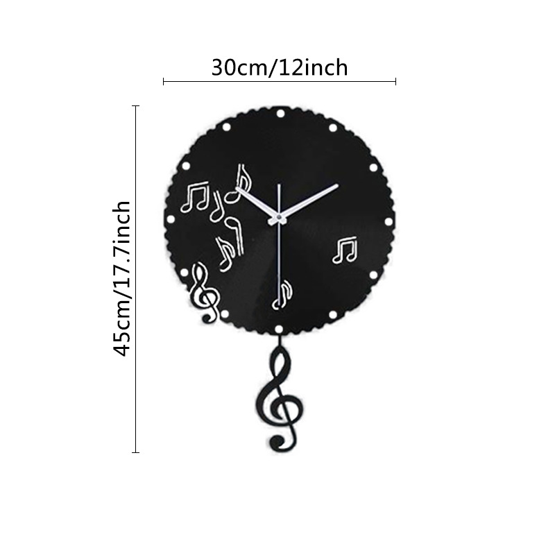 Black Wall Clock