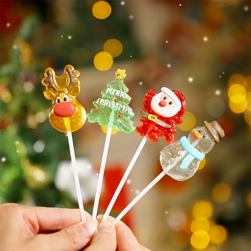 Cute Christmas Candy High Color Santa Claus Tree Hard Gift Box