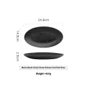 Frosted Black 10 Inch