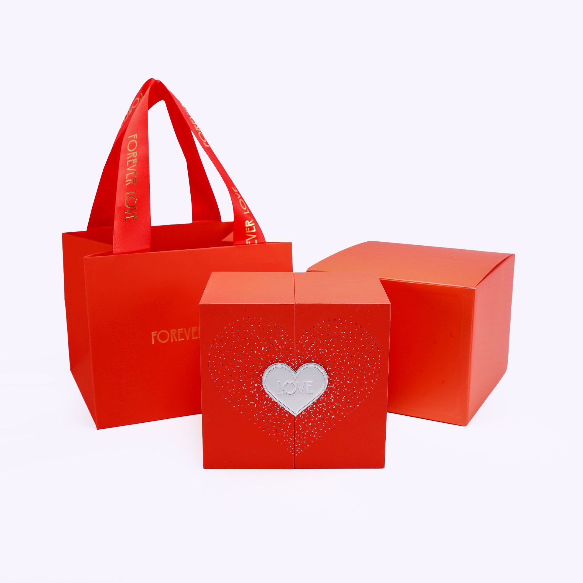 High-grade Lifting Spherical Double-open Jewelry Box