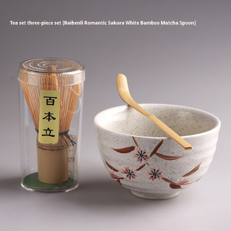 Japanese Matcha Brush Suit Benli Bamboo Scraper For Cleaning Tea Vessels