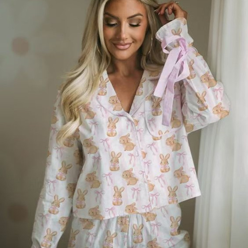 Printed Ladies Two-piece Set Homewear