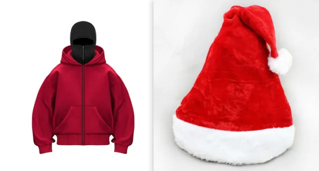Fleece lined Double Hood Unique Design Hooded Sweater Wine - Shop at LoveMi
