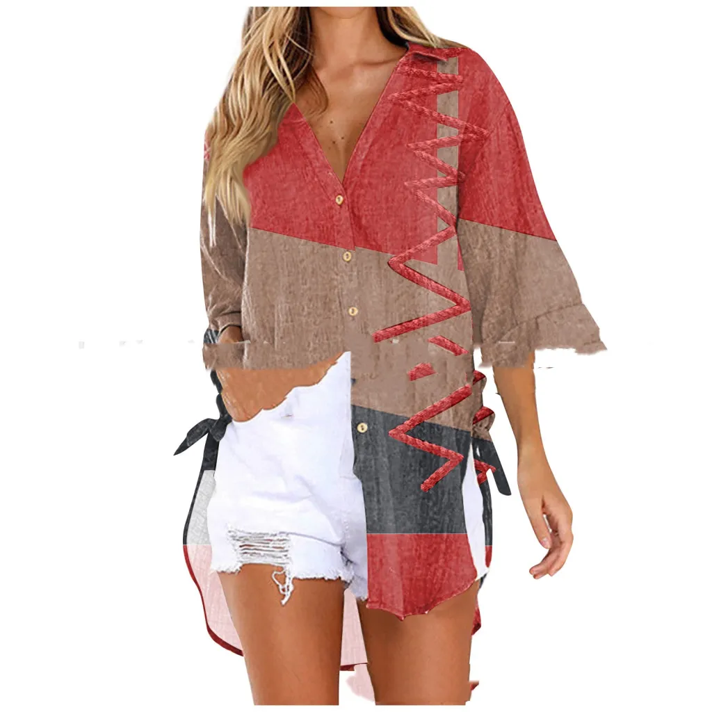 Medium To Long Loose Casual Shirt - Cf111-3Xl
