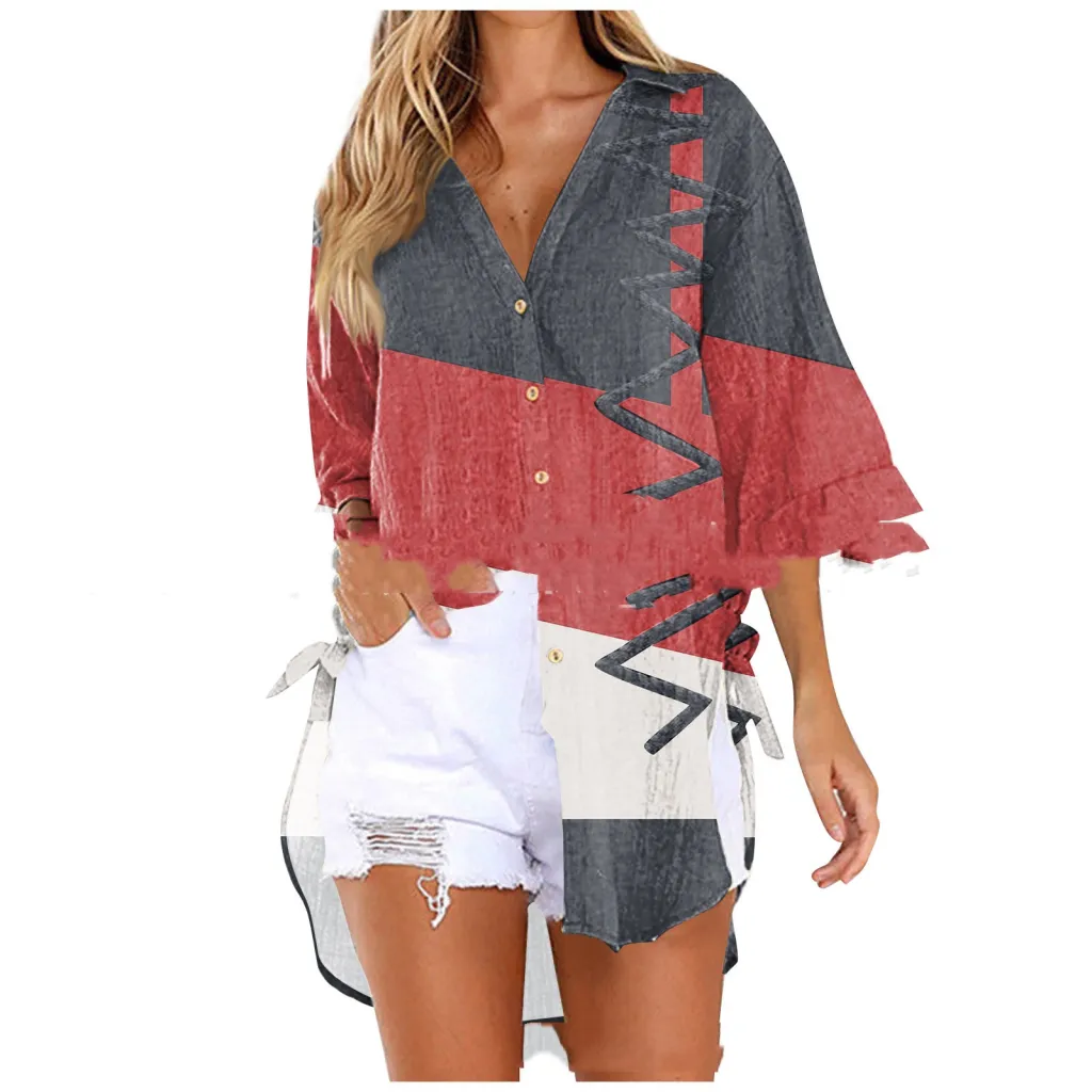 Medium To Long Loose Casual Shirt - Cf113