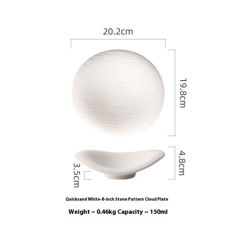 Ceramic Special Shaped Plate Western Food Plate Dessert Bowl Sense