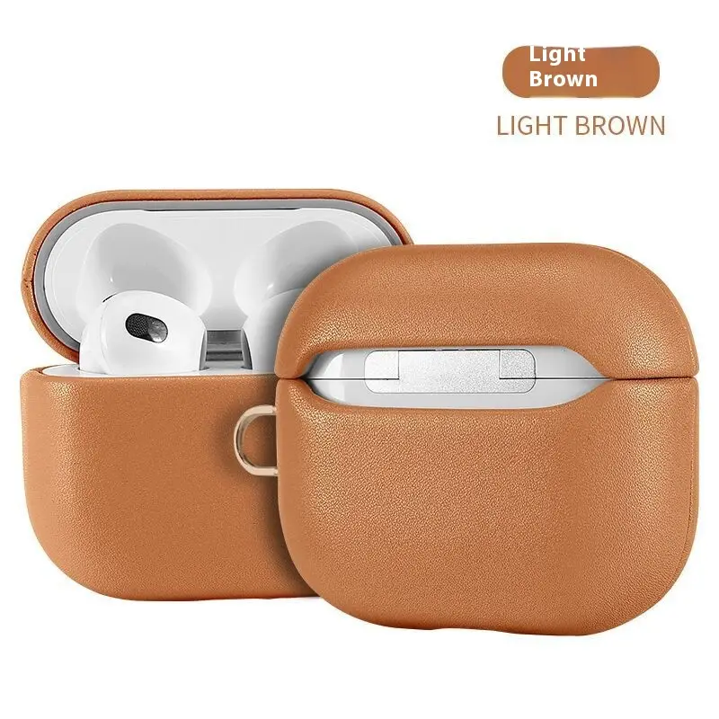 New Light Luxury Cowhide Earphone Sleeves